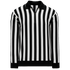 Athletic Knit Hockey Referee Jersey (RJ150), Color 'Black/White/Long Sleeves'